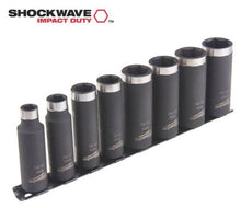 Load image into Gallery viewer, MILWAUKEE 4932478289 SHOCKWAVE IMPACT DUTY DEEP DRIVE 3/8" SOCKET SET  *** DISCONTINUED ***