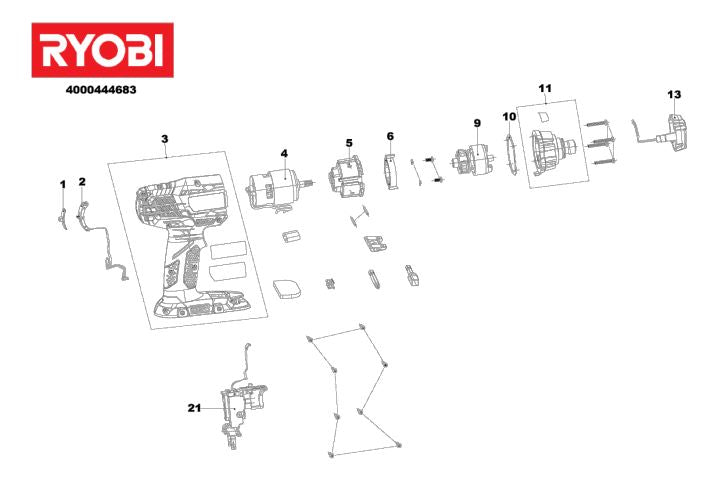 RYOBI R18ID3 IMPACT DRIVER
