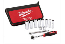 Load image into Gallery viewer, MILWAUKEE 48229001 12PC 3/8" DRIVE SOCKET SET - METRIC