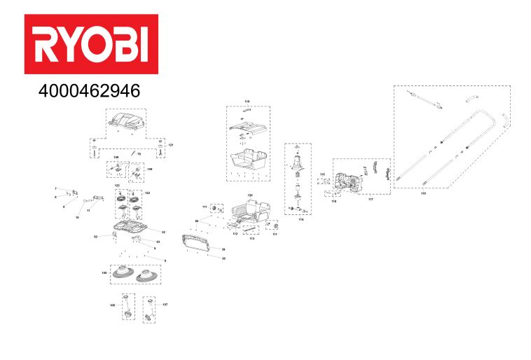 RYOBI R18TSW3 CORDLESS DEBRIS SWEEPER