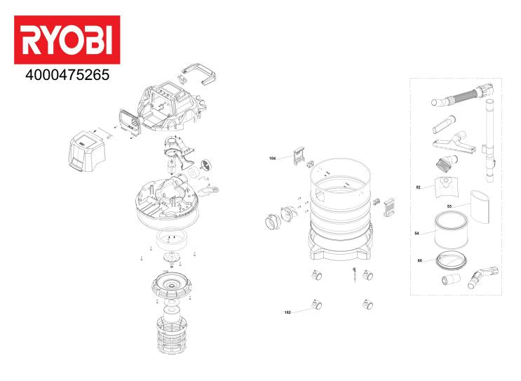 Ryobi r18wdv online