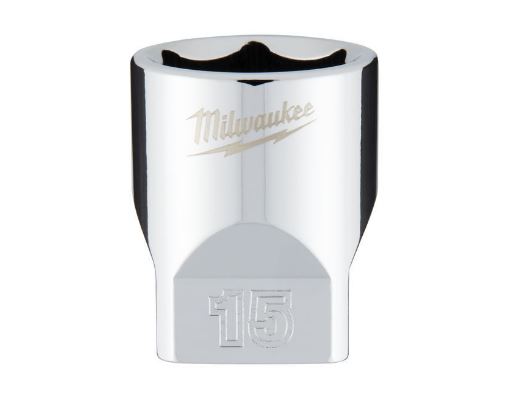 Milwaukee 4932478323 1/4in DRIVE Metric 15MM Standard Socket  *** DISCONTINUED ***