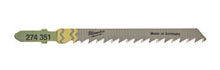 Load image into Gallery viewer, MILWAUKEE 4932373490 T101D 75MM X 4MM CLEAN & SPLINTER FREE JIGSAW BLADES - 25 PCS