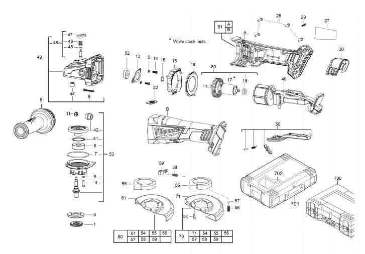 M18CAG115XPDB FUEL CORDLESS 4.5" ANGLE GRINDER