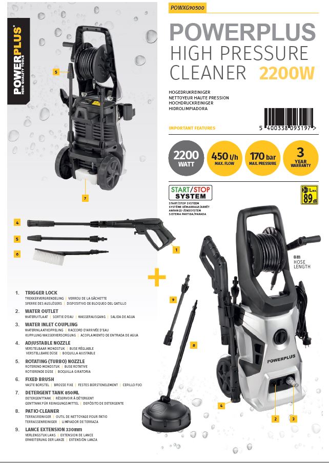 Powerplus pressure washer discount reviews