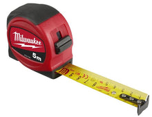 Load image into Gallery viewer, MILWAUKEE SLIMLINE TAPE MEASURE 5M (WIDTH 25MM) METRIC ONLY