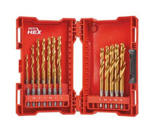 Load image into Gallery viewer, MMILWAUAUKEE 48894760 HSS HEX SHOCKWAVE HSS GROUND TIN METAL DRILL BITS 19PK