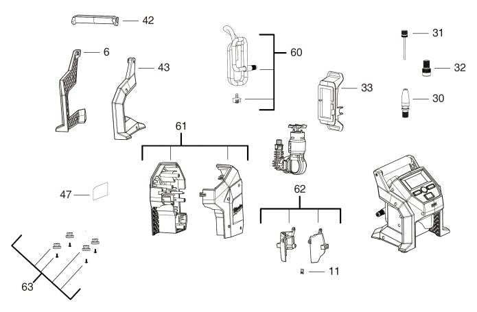 M12BI BRUSHED INFLATOR - Genuine Milwaukee Replacement Spare Parts ...